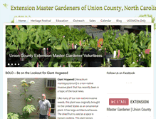 Tablet Screenshot of mastergardenersunioncountync.org
